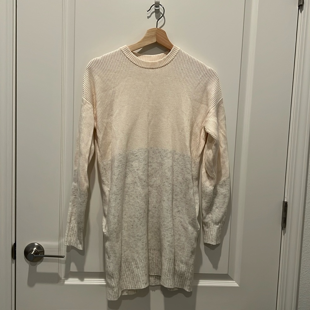 Lululemon cream n grey cashmere & wool sweater - S size